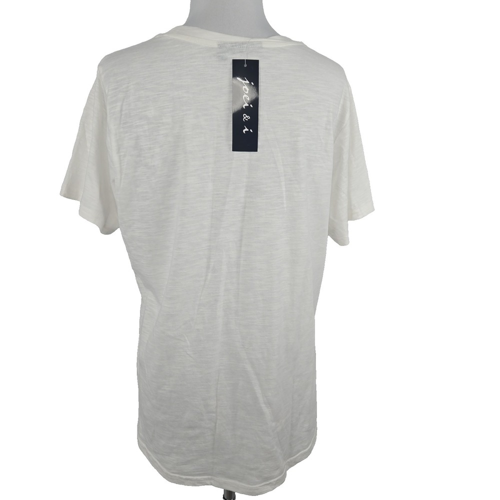 JOEI & I Women's Large Crew Neck Short Sleeve T-shirt Top Fruit Market NWT L - Picture 5 of 7